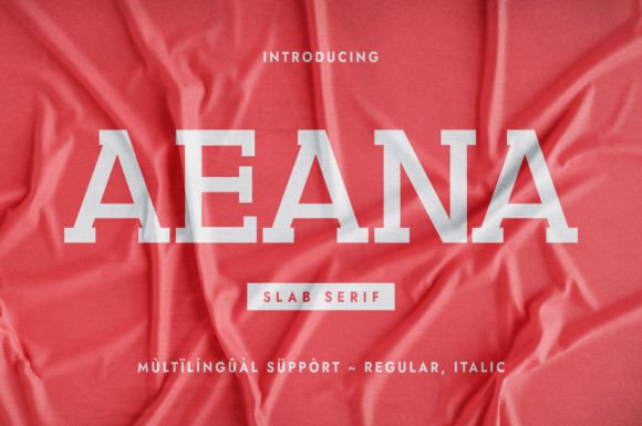 Aeana: A Craft-Friendly Slab Serif Font for Distinctive Designs