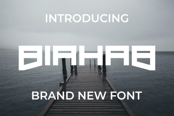 Biahab: A Bold Display Font for Handmade Products and Printables