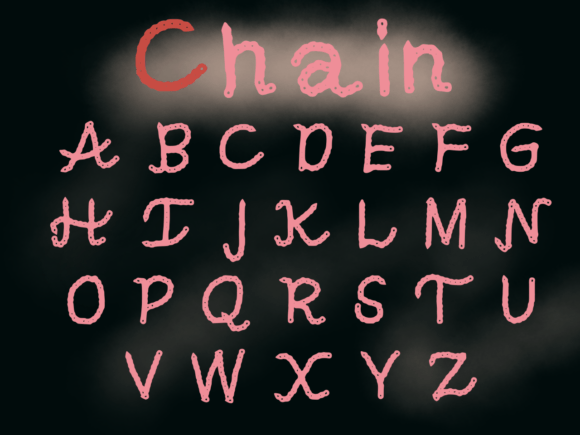 Chain: A Playful Display Font for Web Design