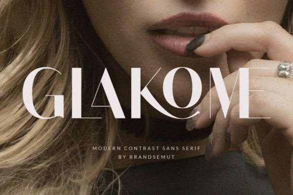Glakome: A Modern Display Font for Your Craft Business