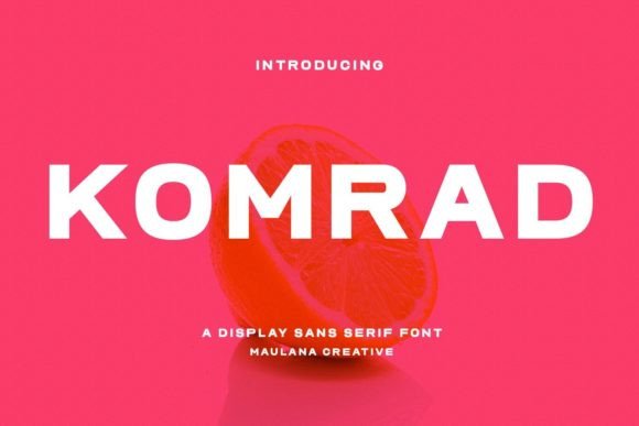 Komrad: A Modern Sans Serif Font for Digital Brands