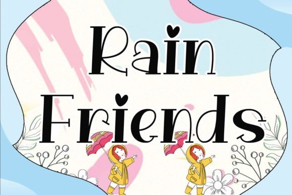 Rain Friends: A Jolly Serif Font for Digital Expression