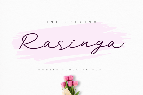 Rasinga: A Modern Script Font for Digital Branding