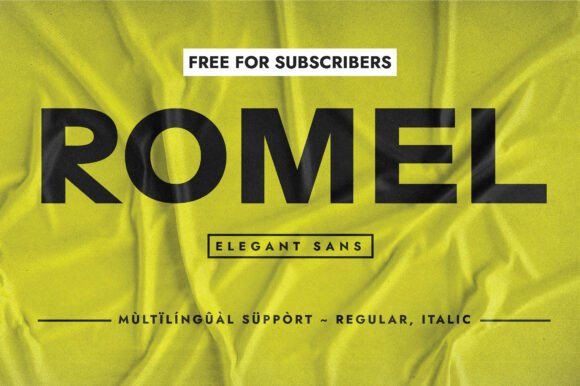Romel: A Sans Serif Font Built for Your Business Brand