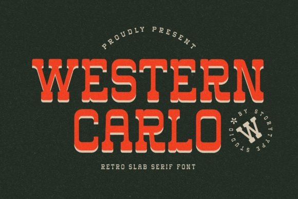 Western Carlo: A Retro Serif Font for Standout Campaigns